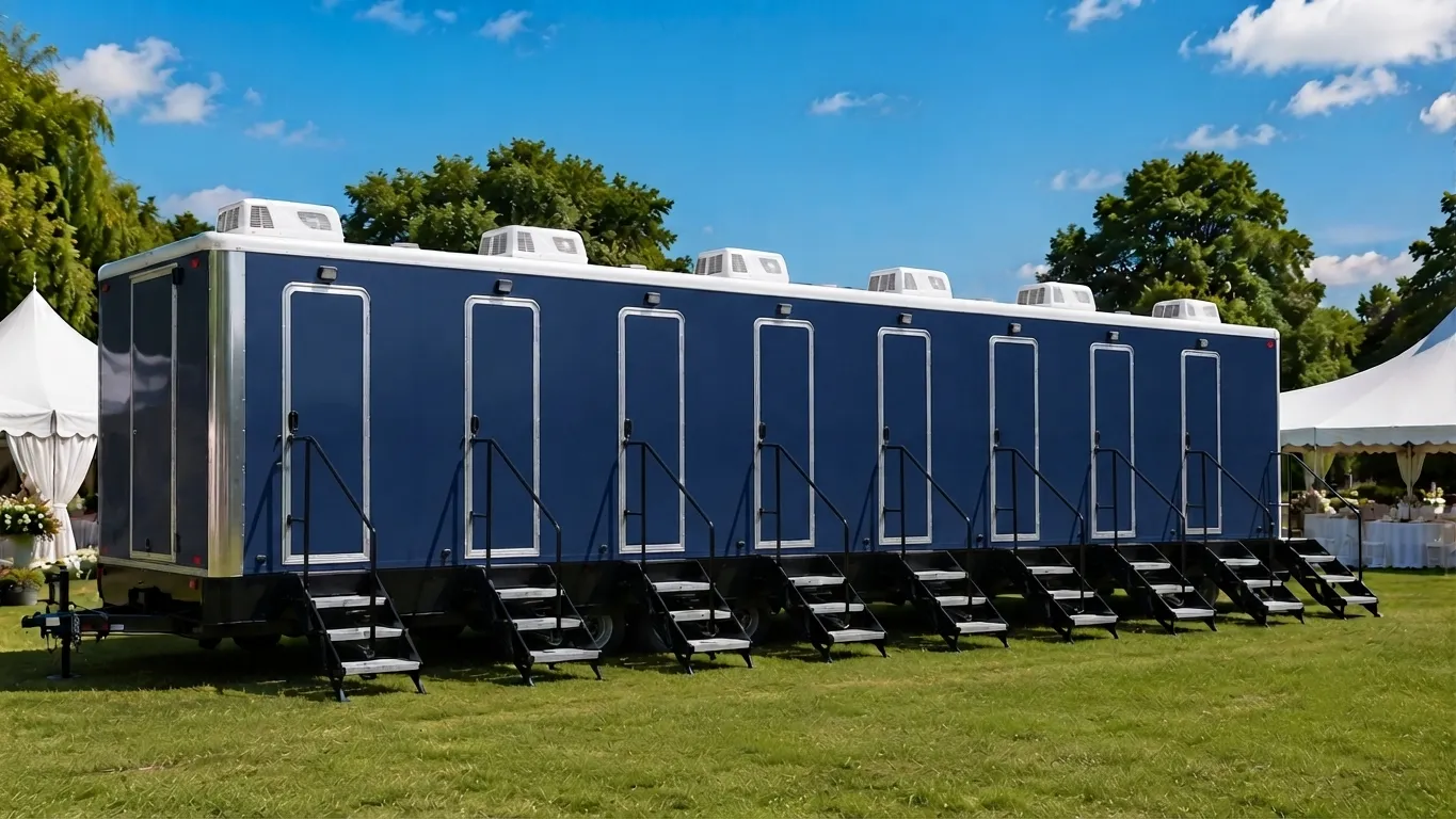 8 Stall Restroom Trailer in Farmington Hills, MI